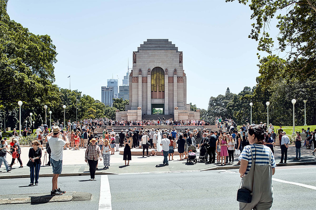 ANZAC Memorial at Hyde Park, Sydney. Credit: Peter Bennetts / Government Architect NSW