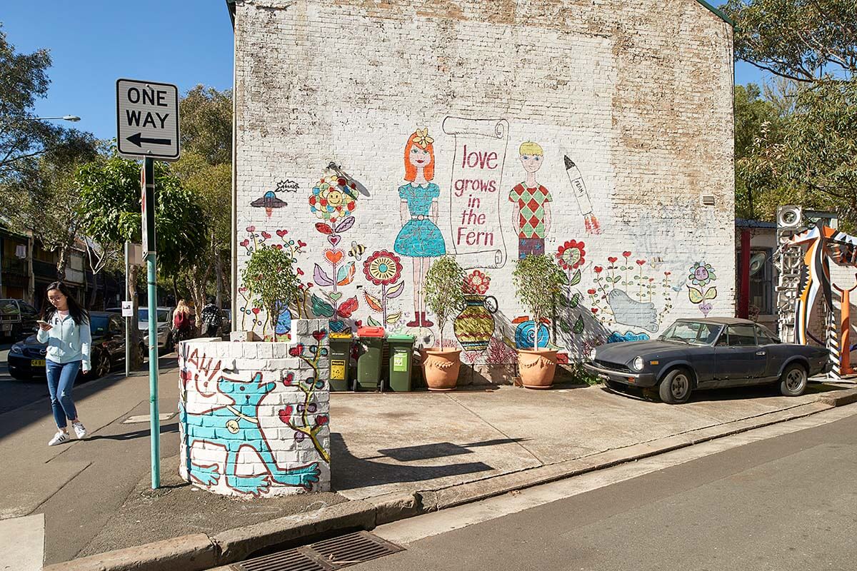 Street art in Redfern, Sydney. Credit: Andrew Cowen / Government Architect NSW