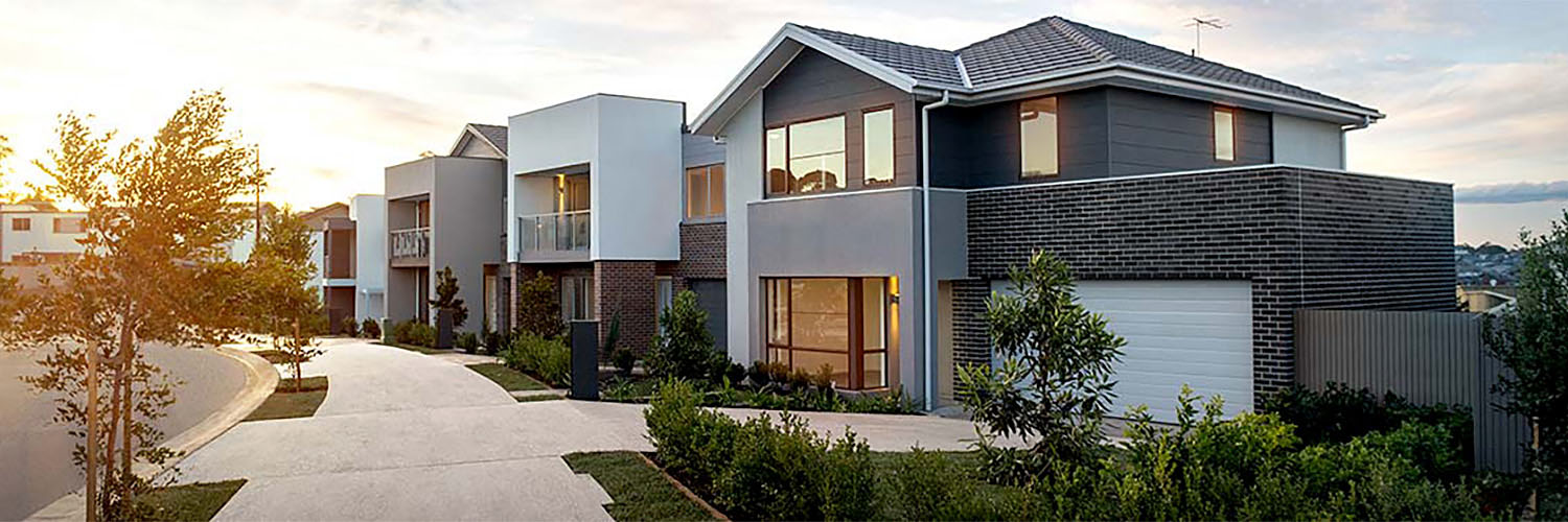 New housing development at Brighton Lakes, NSW.