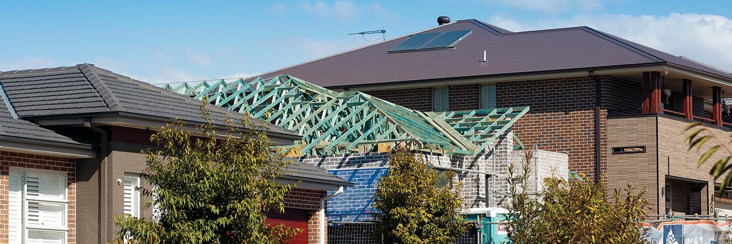 New housing under construction. Rouse Hill, Sydney, NSW. Credit: NSW Department of Planning and Environment / Don Fuchs