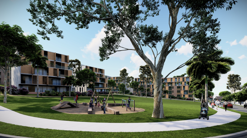 Artist’s impression of proposed Mariam Place Park
