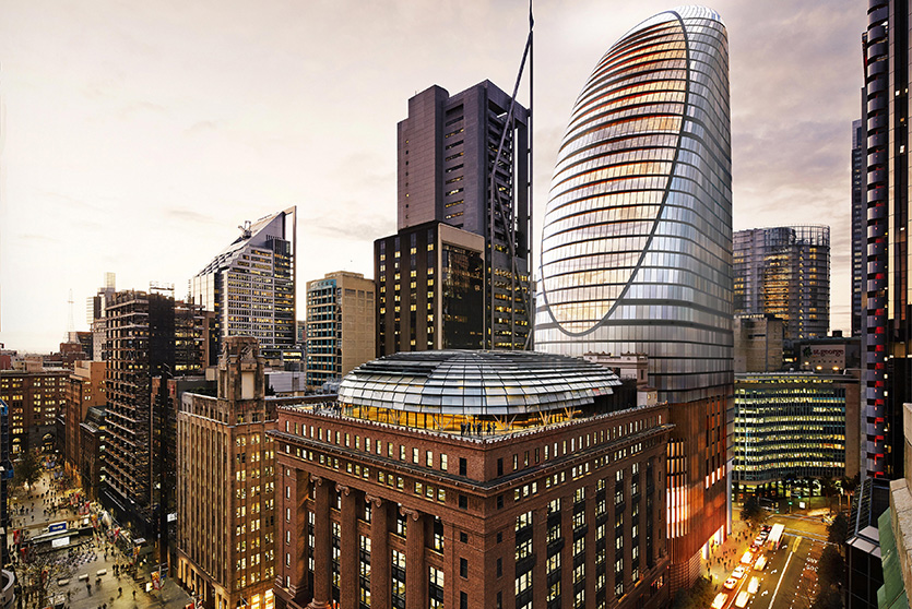 Artist impression of the proposed Martin Place North Over Station Development. Source: Macquarie Group.