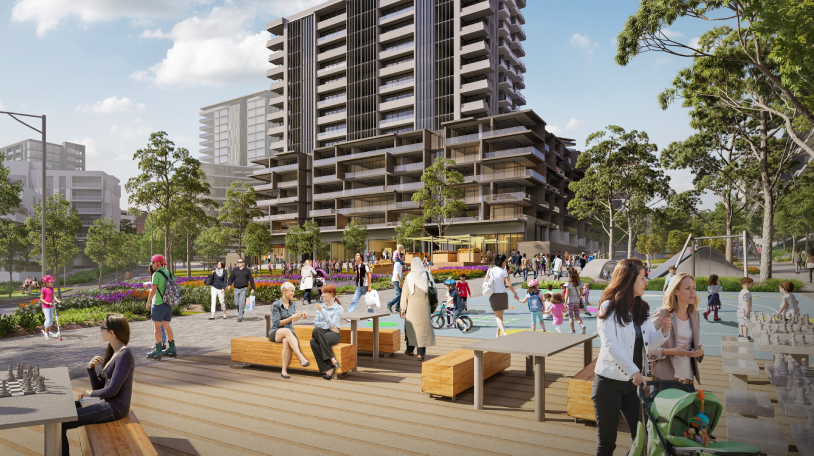 New community facilities and services, along with zoning for local retail shops are a part of the proposal.