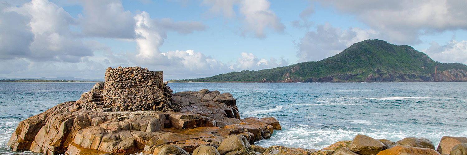 Rocks of Fort Tomaree, coastline, Tomaree National Park. Credit: John Spencer/DPE