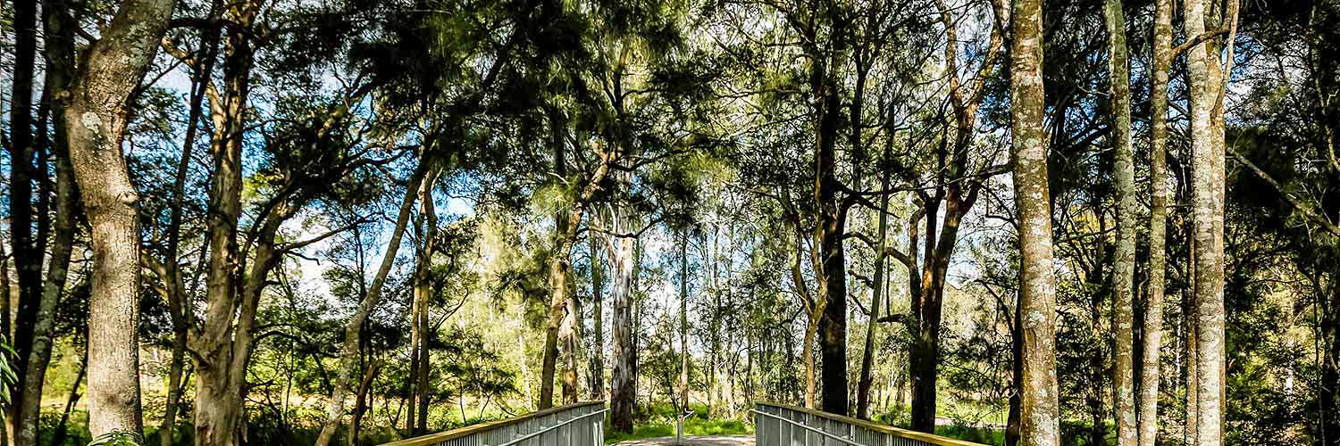 Footbridge at Western Sydney Parklands - Quakers Hill Parkway, Sydney. Credit: NSW Department of Planning and Environment / Salty Dingo
