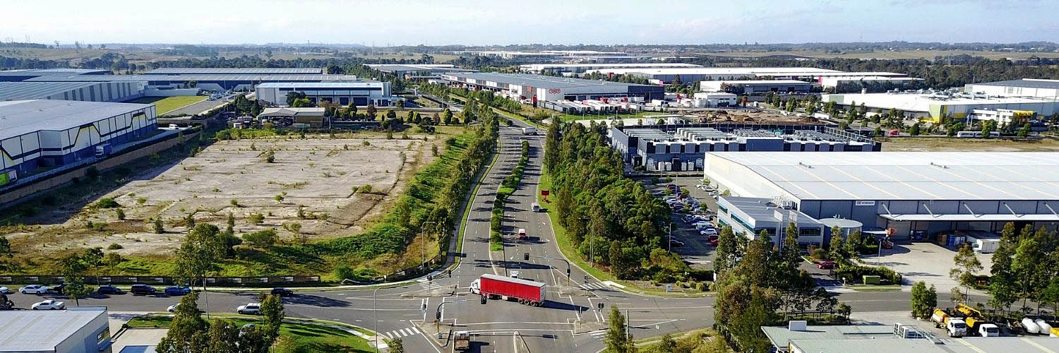 Intersections on Erskine Park Link Road, Sydney. Credit: NSW Department of Planning and Environment / Salty Dingo