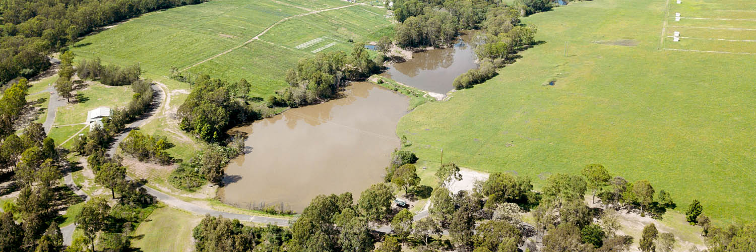 Aerial view of the Cumberland Plain area.