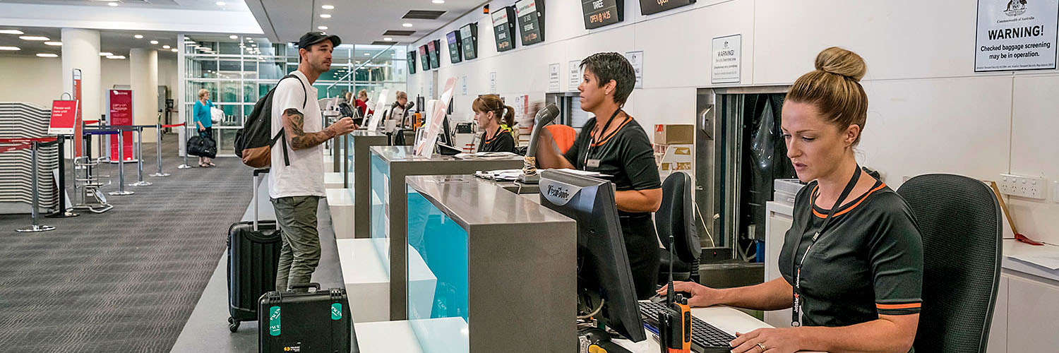 Check-in at Newcastle Airport. Newcastle, NSW. NSW Department of Planning and Environment / Jaime Plaza Van Roon