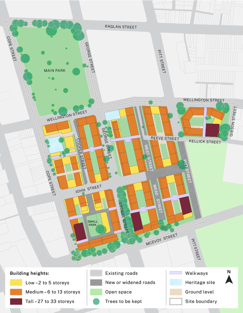 Waterloo South building heights map