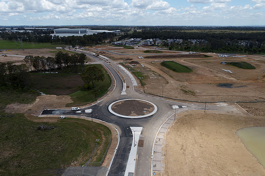 Glengarrie Road Upgrade, Marsden Park. Credit: Blacktown City Council