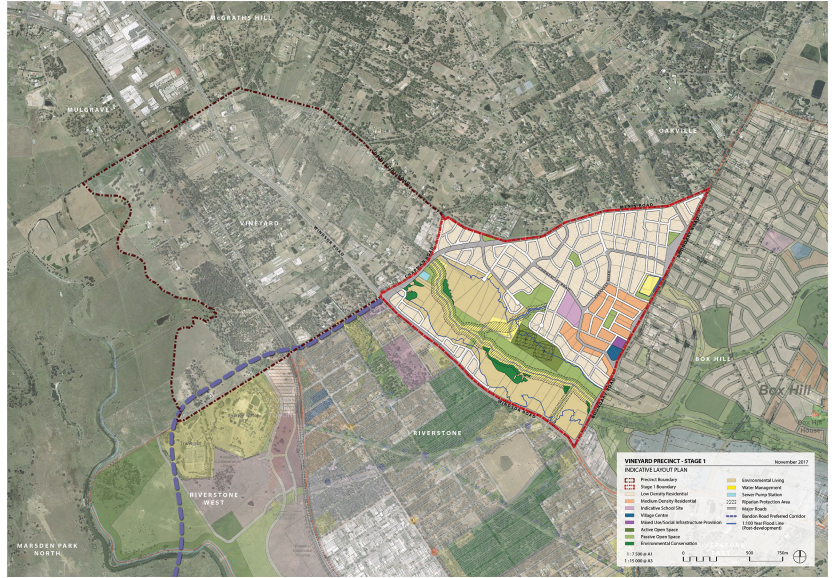 Vineyard Indicative layout map