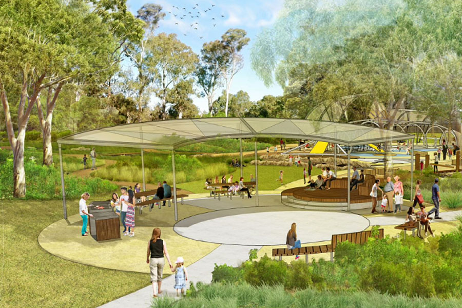 Concept design for Carrawood Park, Carramar.