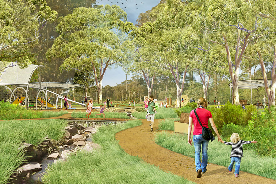 Concept design for Carrawood Park, Carramar.