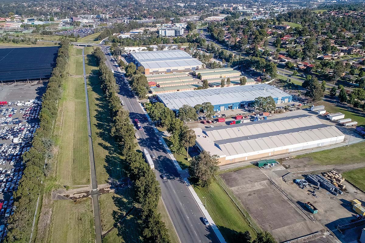 Panorama of Minto Industrial Estate, Sydney. Credit: NSW Department of Planning and Environment / Salty Dingo