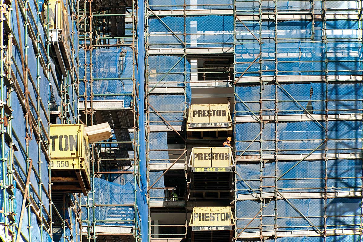 Apartment construction in Wollongong NSW. Credit: NSW Department of Planning and Environment / Don Fuchs