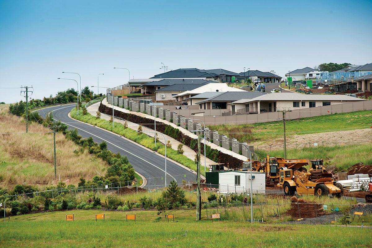 New housing under construction at Ballina Heights. Ballina, NSW. Credit: NSW Department of Planning and Environment / Don Fuchs