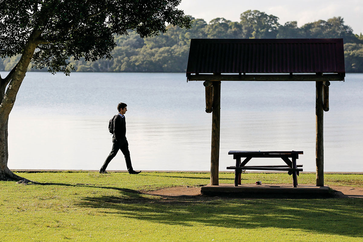 Lake view at Brays Bay Reserve Access, Rhodes, Sydney. Credit: NSW Department of Planning and Environment / Salty Dingo