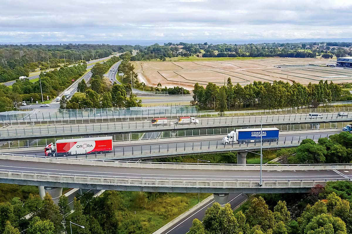 Panoramic view of Western Sydney Parklands - M7 M4 Motorway Intersection, Sydney. Credit: NSW Department of Planning and Environment / Salty Dingo