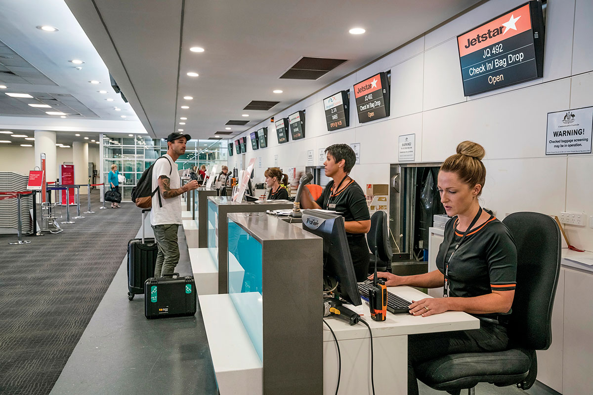 Check-in at Newcastle Airport. Newcastle, NSW. NSW Department of Planning and Environment / Jaime Plaza Van Roon