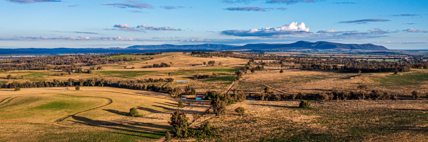 Aerial view of the Central West and Orana region.