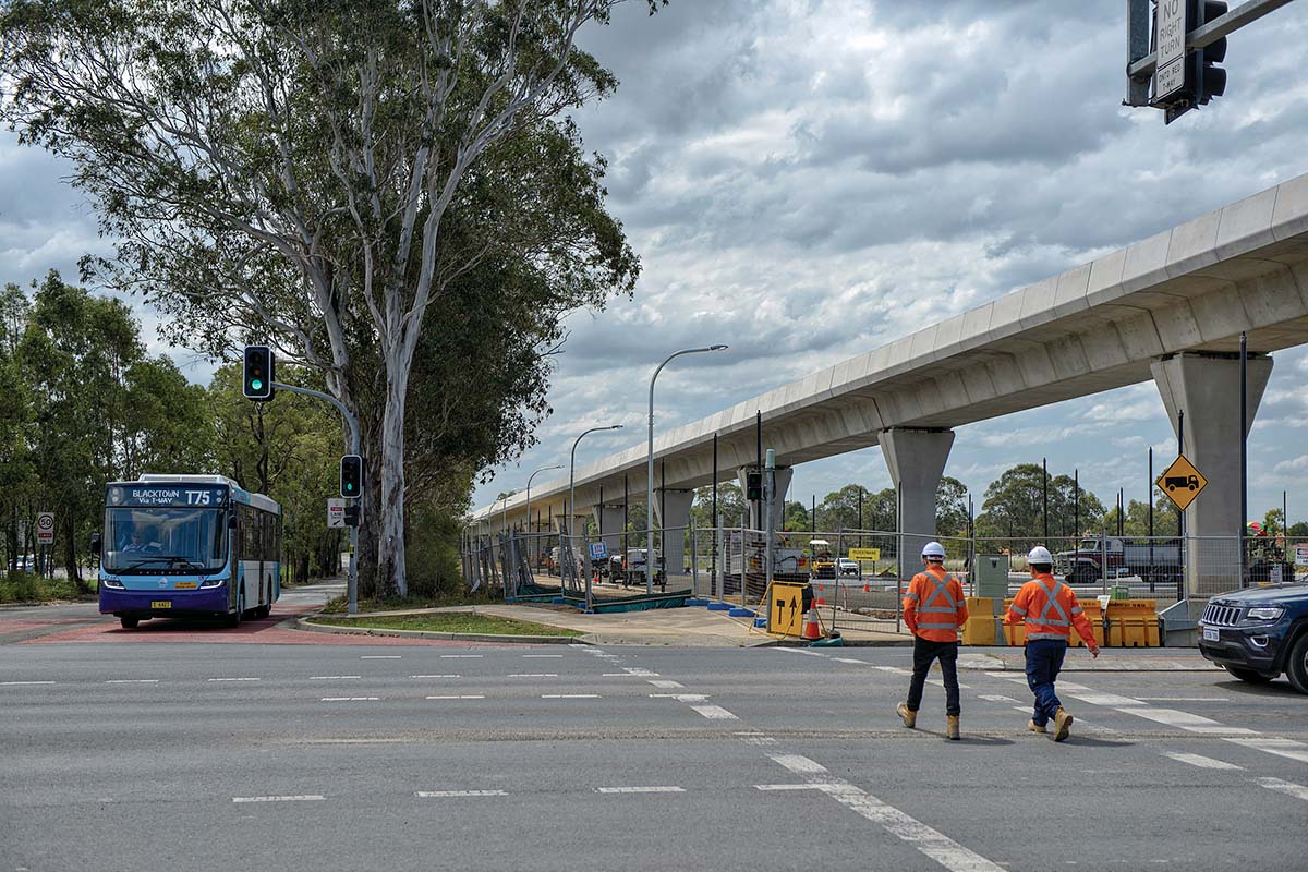 Overbridge in Kellyville, North-West Sydney, NSW. Credit: NSW Department of Planning and Environment / Adam Hollingworth