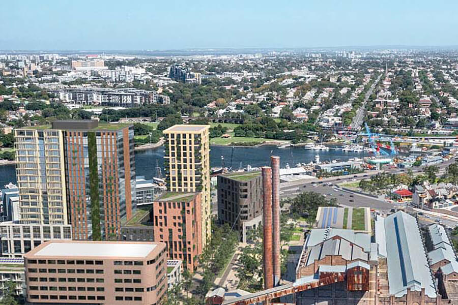 Artist's impression of Bays West concept proposal.