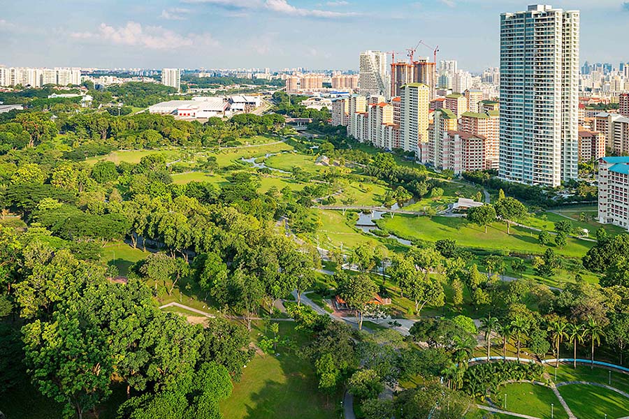 Integration: Bishan Park’s reconfigured landscape manages stormwater, prevents flooding, and supports urban biodiversity. Credit: Ramboll Studio Dreiseitl Singapore