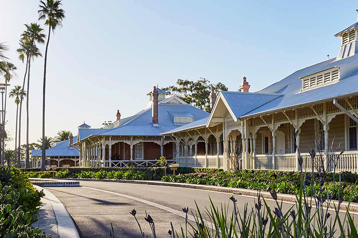 The heritage-listed former Lidcombe Hospital site has been converted into an award-winning, master-planned residential precinct, “Botanica”. Credit: Dan Goose