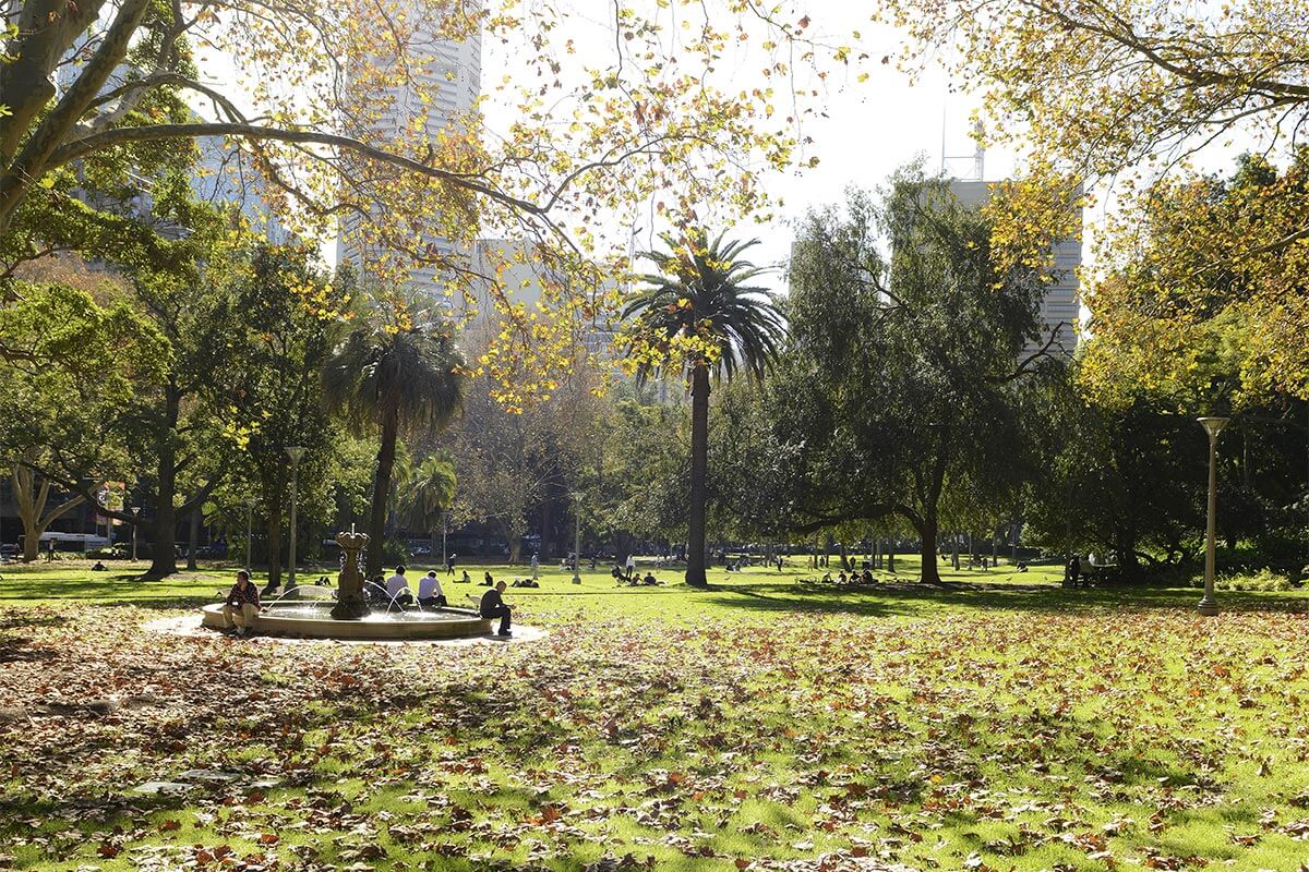 People sitting at the park. No image credit.