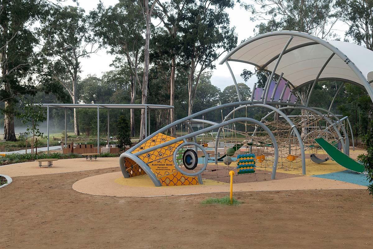 Play equipment at the upgraded Carrawood Park, Carramar. Credit: NSW Department of Planning and Environment