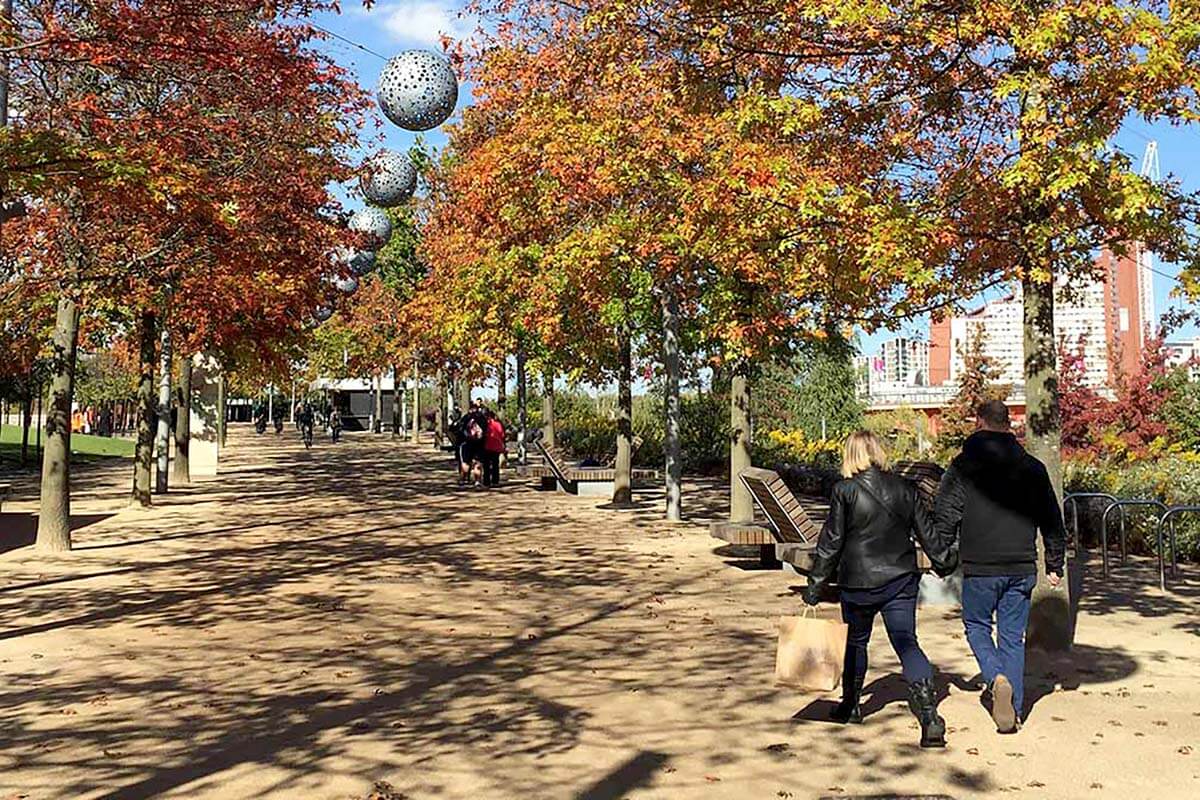 Queen Elizabeth Olympic Park is the largest urban park built in the UK in the past century. Credit: Libby Gallagher