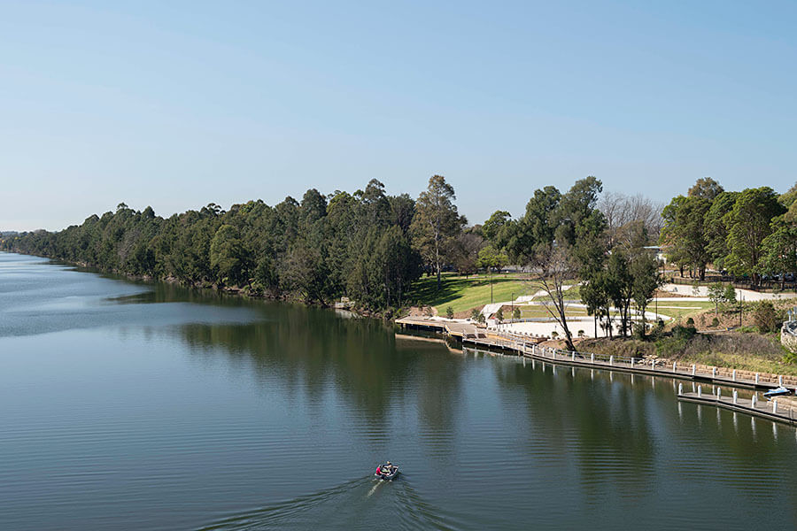 Wharf precinct providing locals with greater access to the Nepean River. Credit: NSW Government