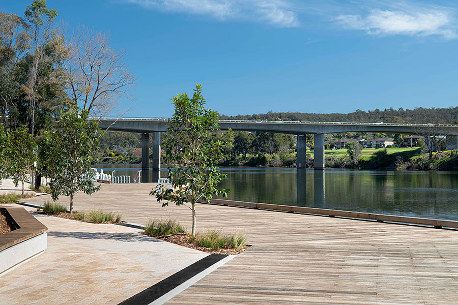 Wharf precinct providing locals with greater access to the Nepean River. Credit: NSW Government