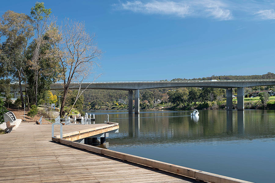 Wharf precinct providing locals with greater access to the Nepean River. Credit: NSW Government