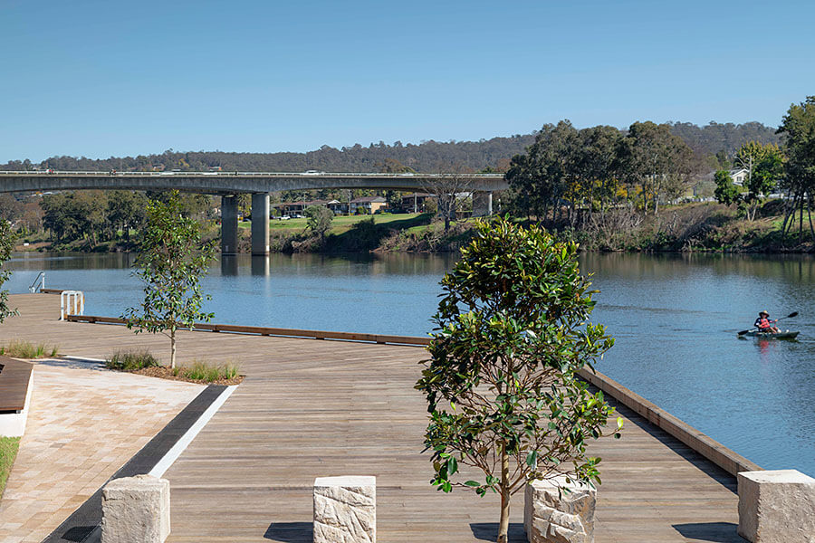 Wharf precinct providing locals with greater access to the Nepean River. Credit: NSW Government