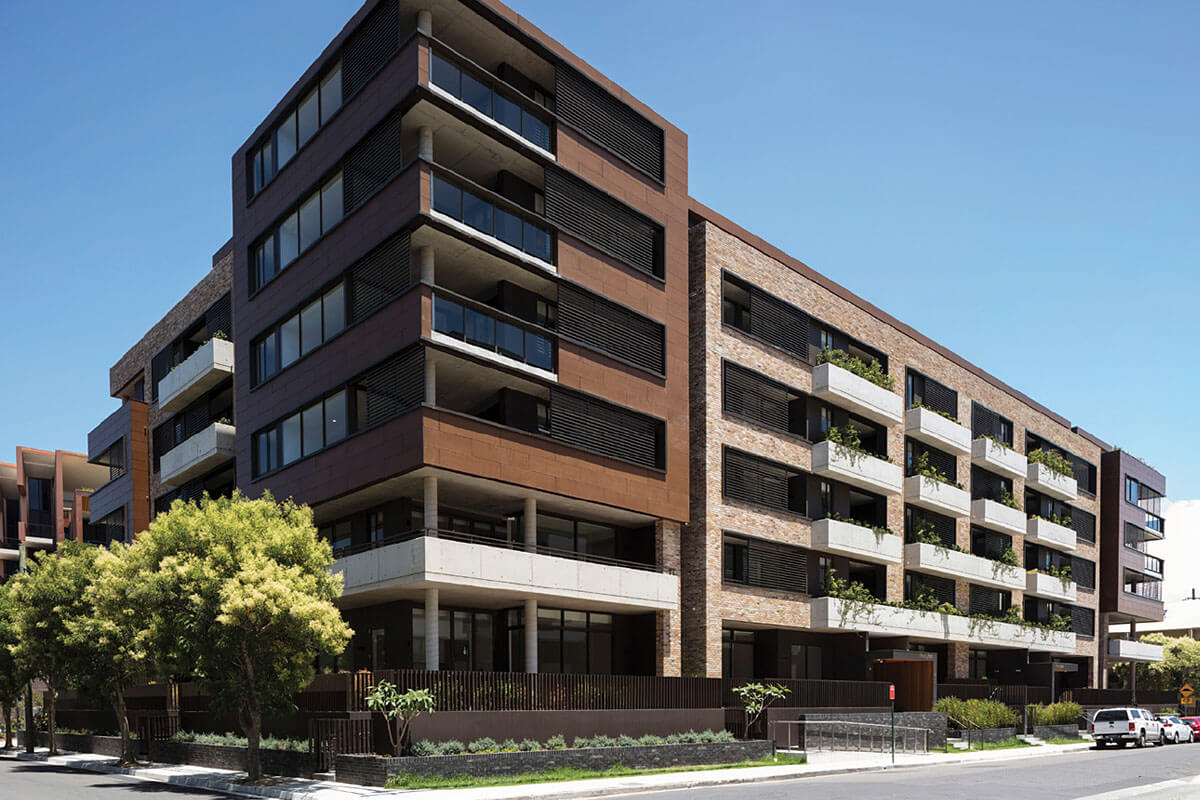 The Rochford, Erskineville – The project demonstrates contextual but contemporary architectural design for urban infill. Credit: Brett Boardman Photography