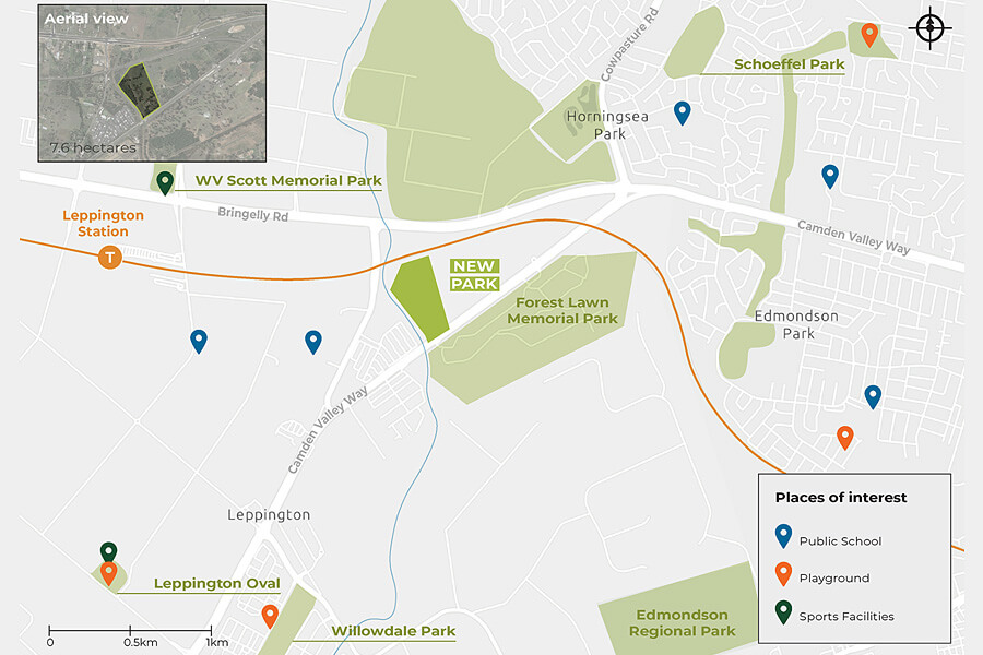 Leppington Park map