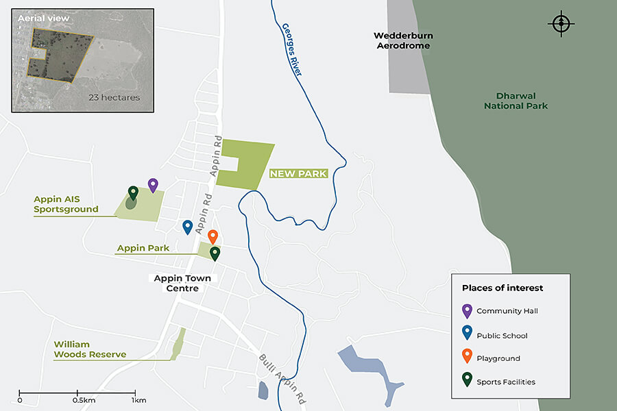 Appin Park map