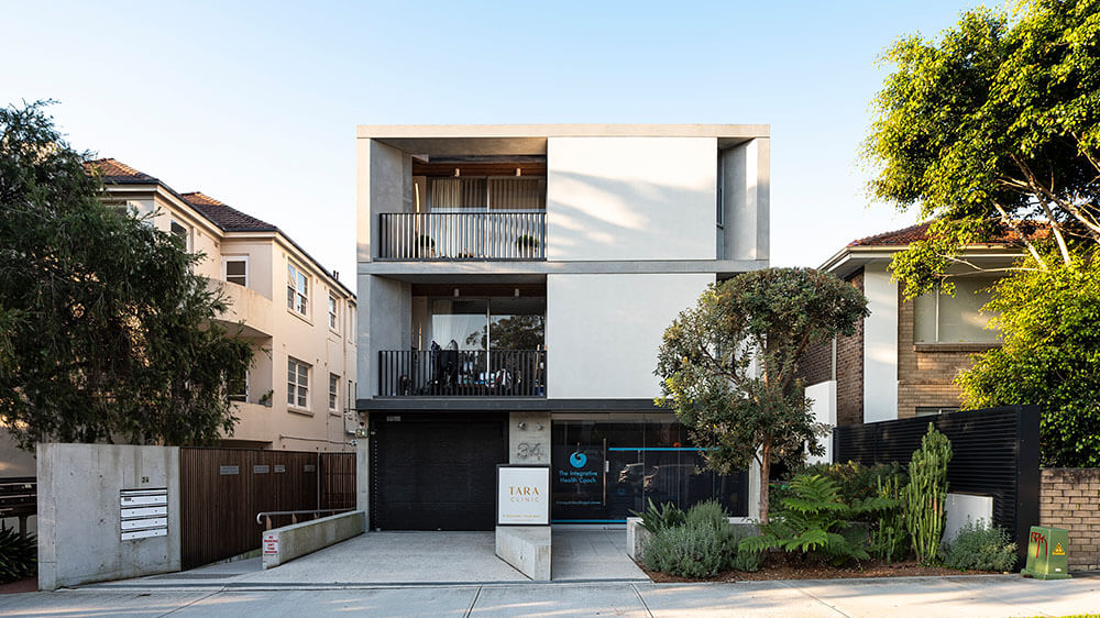 Making the most of a smaller site, this multi-use development contains town houses, apartments, shops and an underground carpark. Credit: Tom Ferguson. Source: McGregor Westlake Architecture