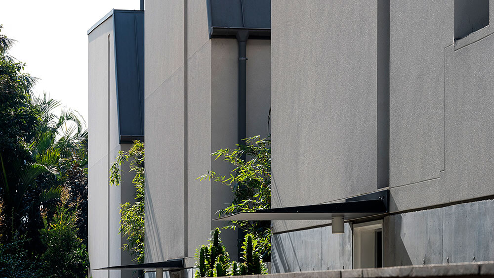 Making the most of a smaller site, this multi-use development contains town houses, apartments, shops and an underground carpark. Credit: Tom Ferguson. Source: McGregor Westlake Architecture