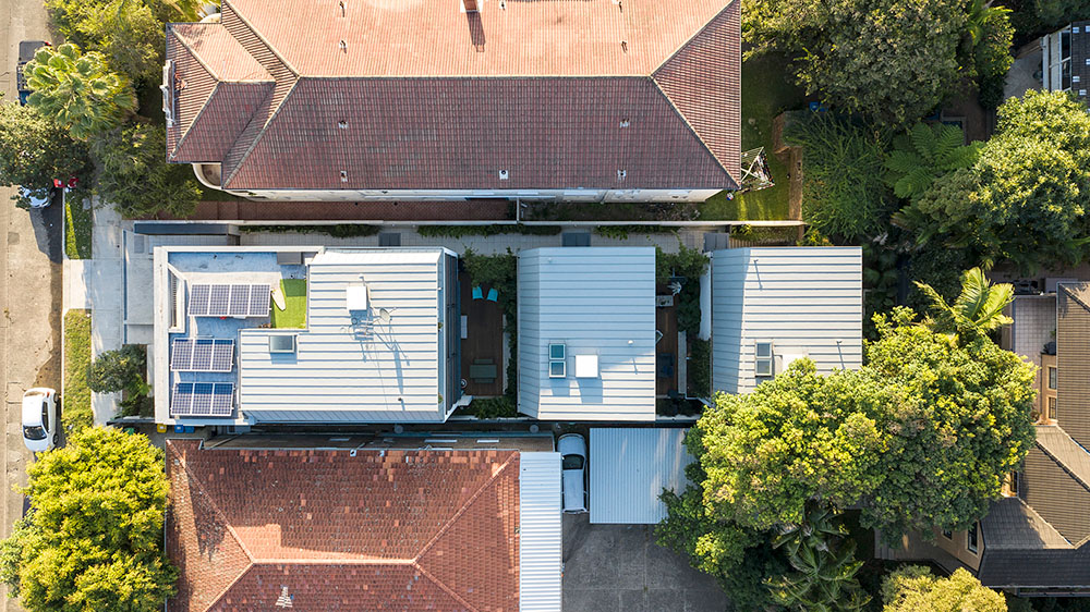 Making the most of a smaller site, this multi-use development contains town houses, apartments, shops and an underground carpark. Credit: Tom Ferguson. Source: McGregor Westlake Architecture