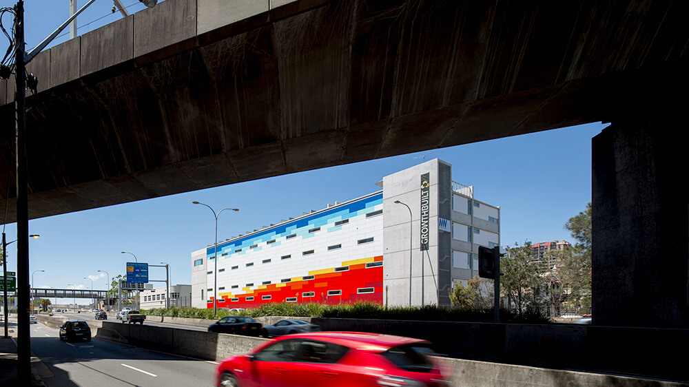 Although the Bourke Street apartments face a busy motorway, clever design and layout protect the homes from noise and other sensory challenges. Credit: Brett Boardman. Source: McGregor Westlake Architecture