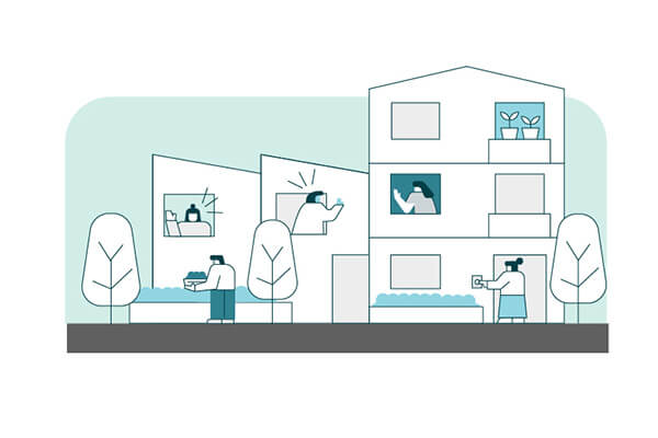 Illustration of home designs for everyone and every place. Credit: Felix Saw