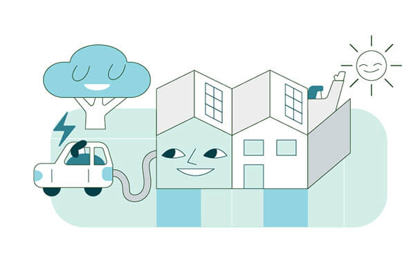 Illustration of healthy and sustainable home design. Credit: Felix Saw