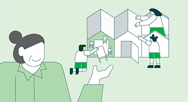Illustration of housing agencies. Credit: Felix Saw