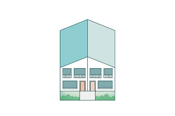 Illustration of semis housing type. Credit: Felix Saw