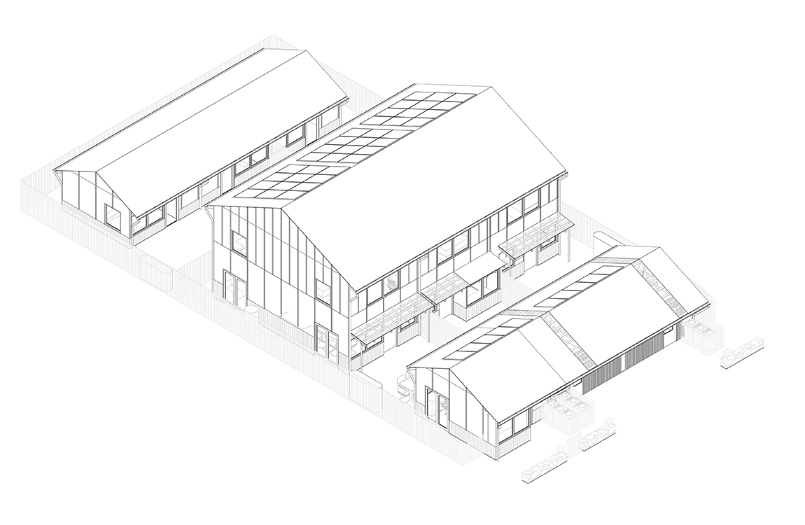 Axonometric section of the Terraces 04 design by Other Architects x NMBW. Credit: Other Architects x NMBW