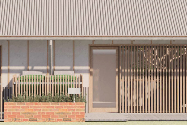 Example render of the material palettes reflecting Australian materials. Credit: Other Architects x NMBW