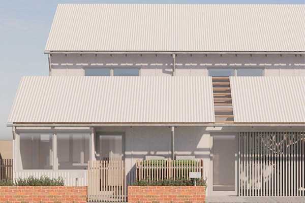 Example render of cladding in neutral soft colours. Credit: Other Architects x NMBW