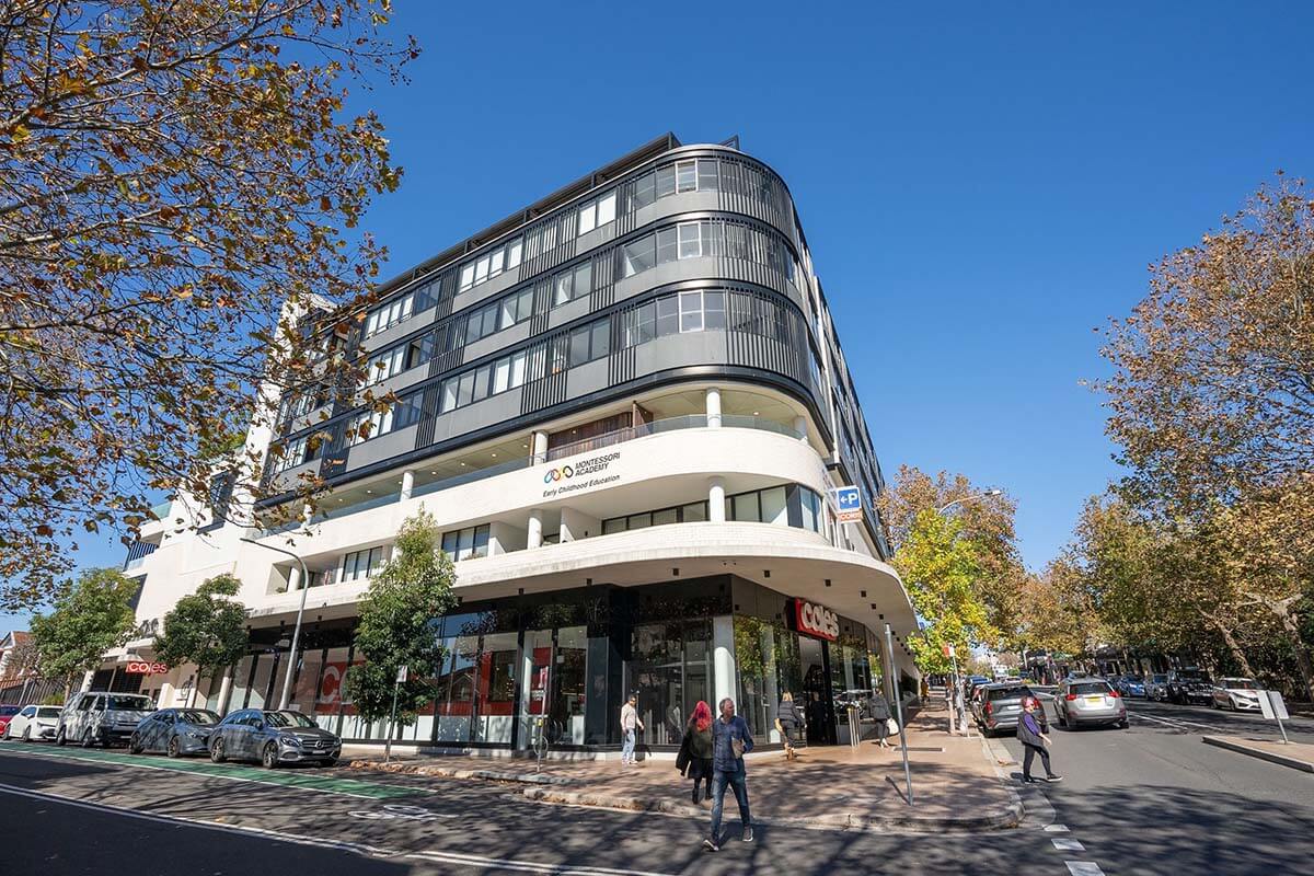 An example of Transport Oriented Development at The Albany, Crows Nest NSW. Credit: NSW Department of Planning, Housing and Infrastructure / Joshua Tredinnick